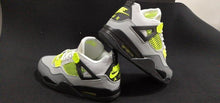 Load image into Gallery viewer, Nike Jordan 4th Generation Black Neon Men's Sneakers